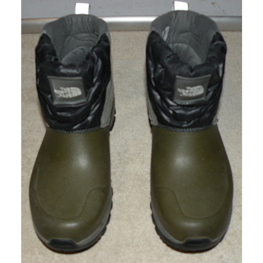 The North Face Yukiona Womens 10 Thermoball Eco Ankle Boots Green/Gray Primaloft